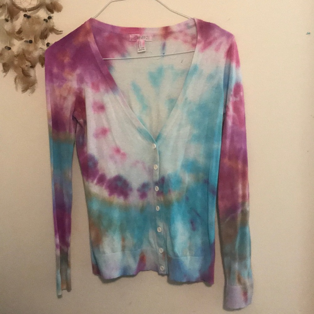 Forever 21 Hand Tie Dyed Sweater